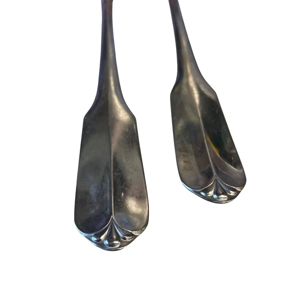 Wm A‎ Rogers Oneida Ltd Vintage Fine Stainless Meat Seafood Forks Set Of 6